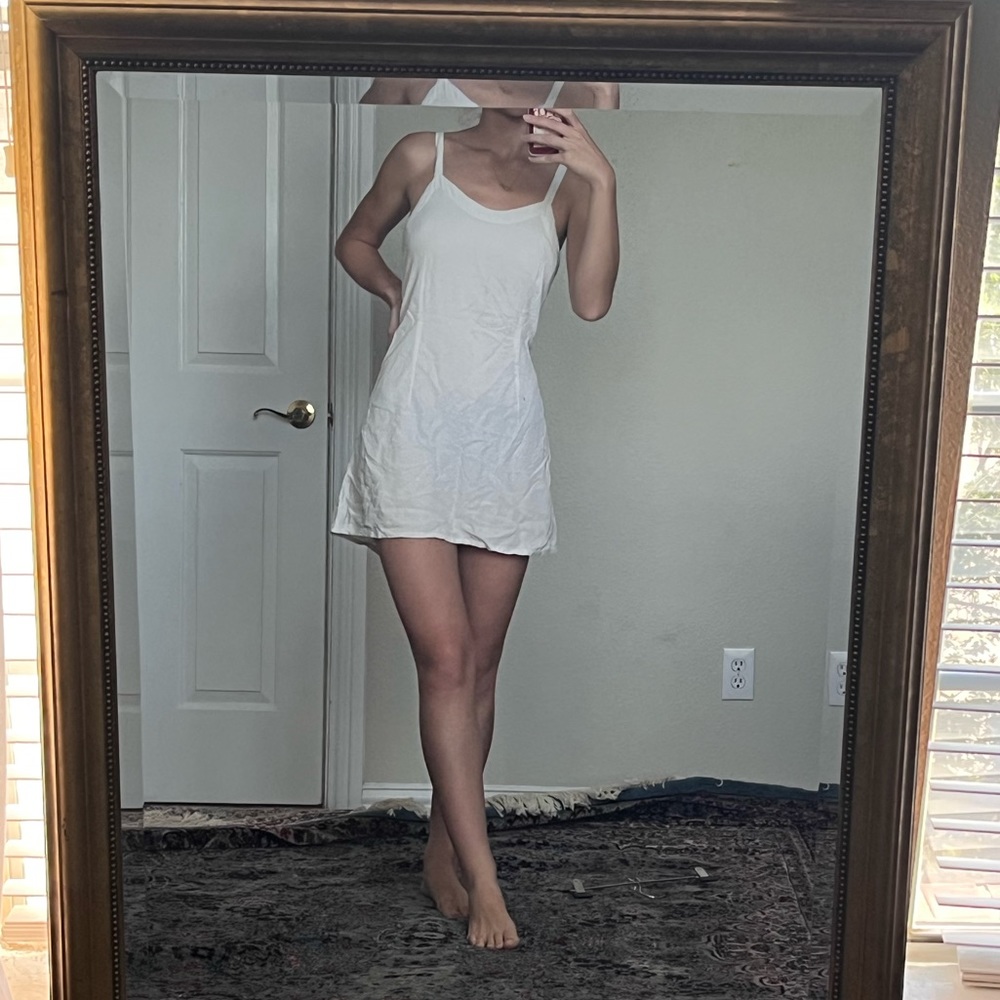 vintage white slip dress